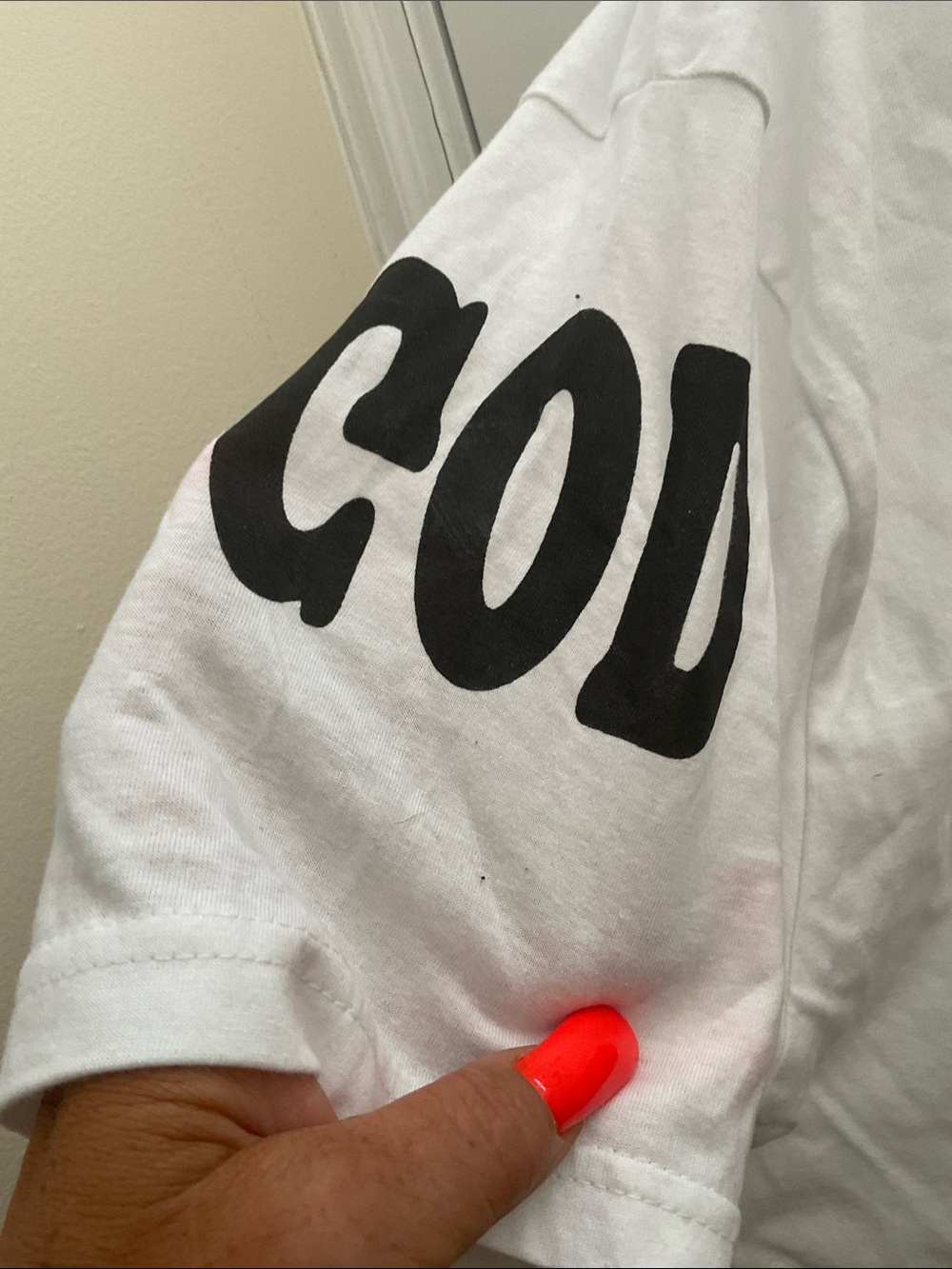 Walkw with GOD - White with Black Bold Block Lettering - New with Tags - Size 3 - Picture 3 of 8